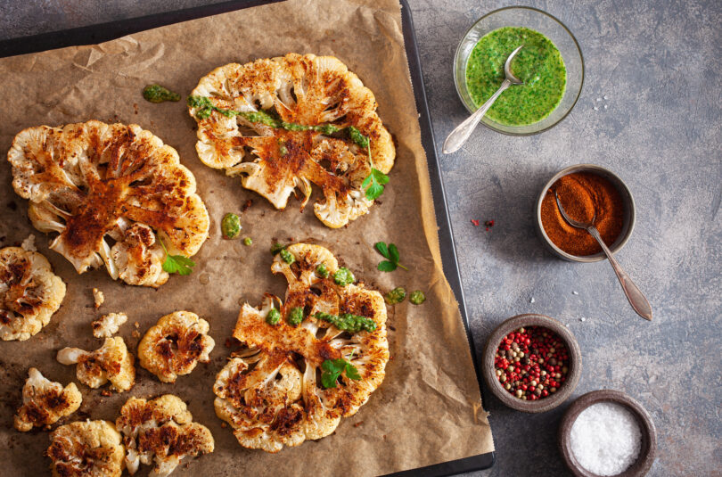 Grilled Cauliflower Steaks