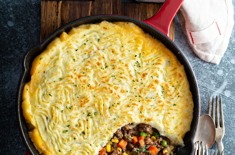 Shepherd’s Pie Cabbage Rolls with Guiness Gravy