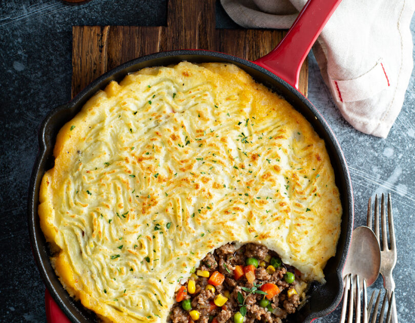 Shepherd’s Pie Cabbage Rolls with Guiness Gravy